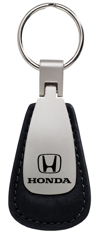 Honda Leather Teardrop Key Fob - Black