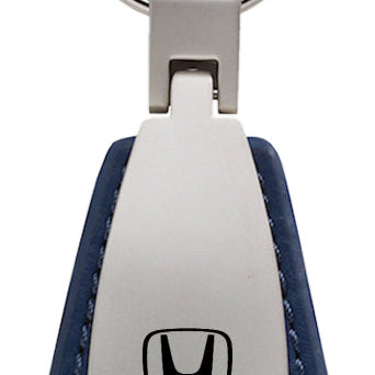 Honda Leather Teardrop Key Fob - Blue