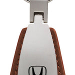 Honda Leather Teardrop Key Fob - Brown