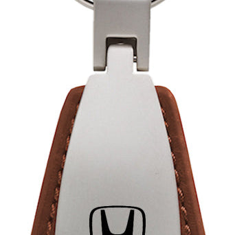 Honda Leather Teardrop Key Fob - Brown