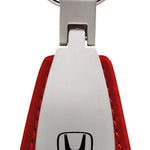 Honda Leather Teardrop Key Fob - Red