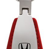 Honda Leather Teardrop Key Fob - Red