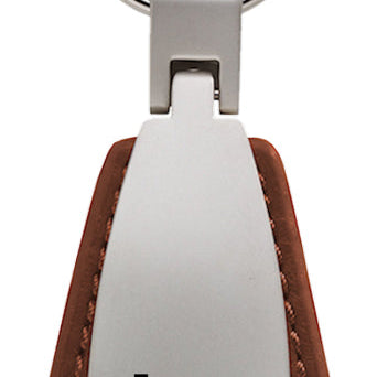 Jeep Leather Teardrop Key Fob - Brown