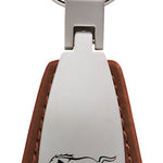 Mustang Leather Teardrop Key Fob - Brown