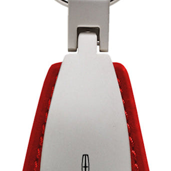 Lincoln Nautilus Leather Teardrop Key Fob - Red