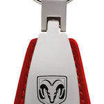 Ram Tough Leather Teardrop Key Fob - Red