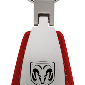 Ram Tough Leather Teardrop Key Fob - Red