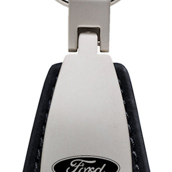 Ford Raptor Leather Teardrop Key Fob - Black