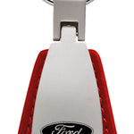 Ford Raptor Leather Teardrop Key Fob - Red