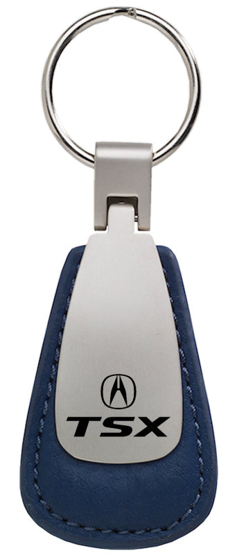 Acura TSX Leather Teardrop Key Fob - Blue