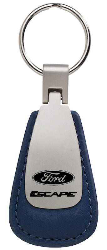 Ford Escape Leather Teardrop Key Fob - Blue