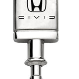 Honda Civic (Reverse C) Satin-Chrome Valet Key Fob - Silver