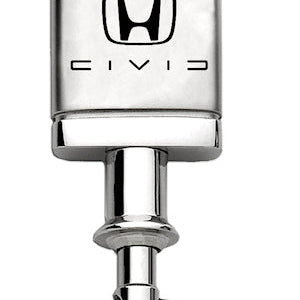 Honda Civic (Reverse C) Satin-Chrome Valet Key Fob - Silver