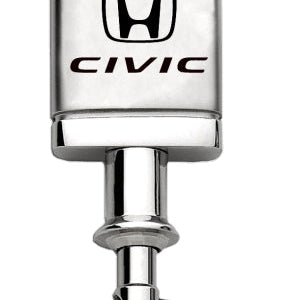 Honda Civic Satin-Chrome Valet Key Fob - Silver