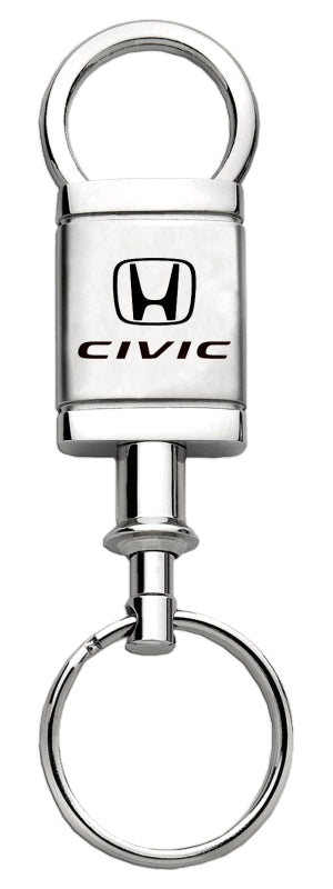 Honda Civic Satin-Chrome Valet Key Fob - Silver