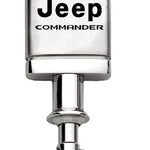 Jeep Commander Satin-Chrome Valet Key Fob - Silver