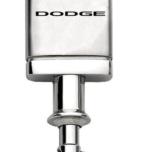 Dodge Satin-Chrome Valet Key Fob - Silver