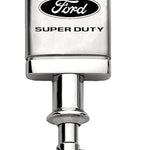 Ford Super Duty Satin-Chrome Valet Key Fob - Silver