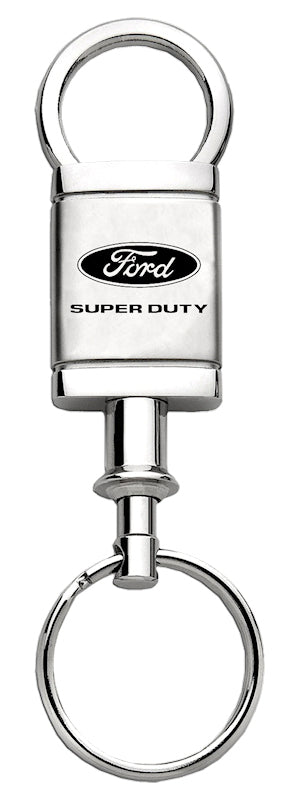 Ford Super Duty Satin-Chrome Valet Key Fob - Silver