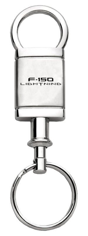 Ford F-150 Lightning Satin-Chrome Valet Key Fob - Silver