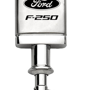 Ford F-250 Satin-Chrome Valet Key Fob - Silver