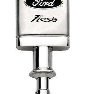 Ford Fiesta Satin-Chrome Valet Key Fob - Silver