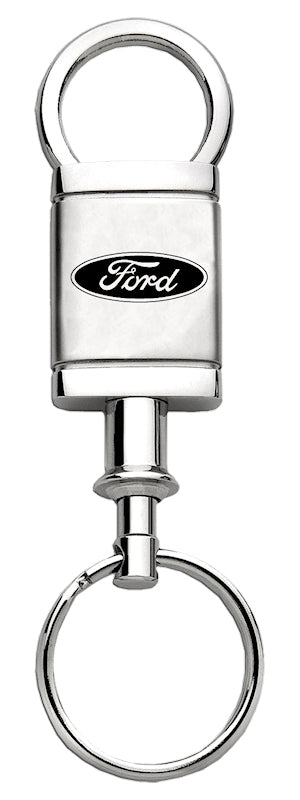 Ford Satin-Chrome Valet Key Fob - Silver