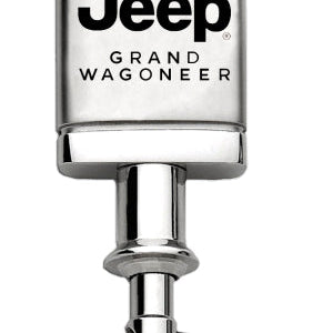 Jeep Grand Wagoneer Satin-Chrome Valet Key Fob - Silver