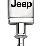 Jeep Satin-Chrome Valet Key Fob - Silver