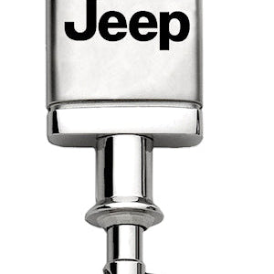 Jeep Satin-Chrome Valet Key Fob - Silver