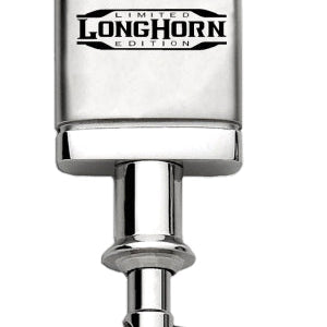 Ram Longhorn Limited Edition Satin-Chrome Valet Key Fob - Silver