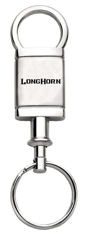 Ram Longhorn Satin-Chrome Valet Key Fob - Silver