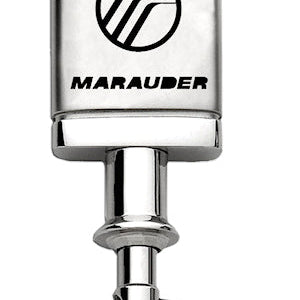 Mercury Marauder Satin-Chrome Valet Key Fob - Silver