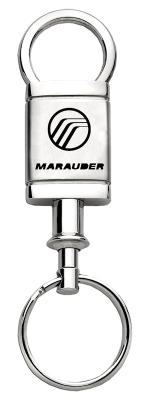 Mercury Marauder Satin-Chrome Valet Key Fob - Silver
