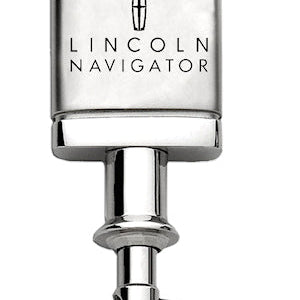 Lincoln Navigator Satin-Chrome Valet Key Fob - Silver