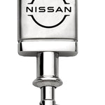 Nissan Logo Satin-Chrome Valet Key Fob - Silver