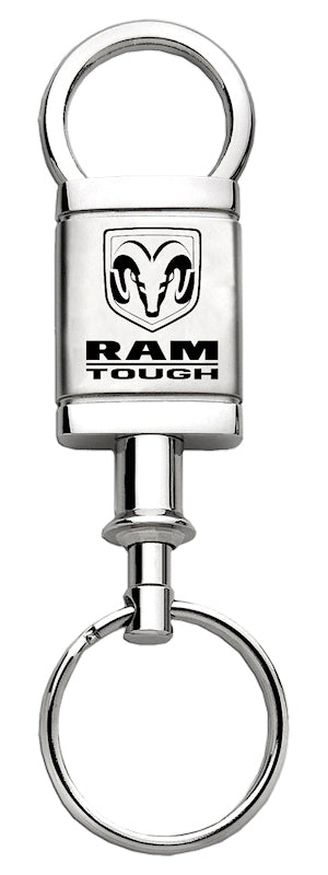 Ram Tough Satin-Chrome Valet Key Fob - Silver