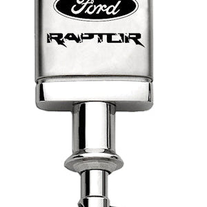 Ford Raptor Satin-Chrome Valet Key Fob - Silver