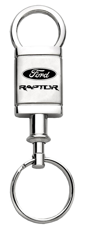 Ford Raptor Satin-Chrome Valet Key Fob - Silver