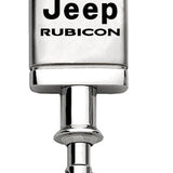 Jeep Rubicon Satin-Chrome Valet Key Fob - Silver