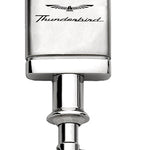 Ford Thunderbird Satin-Chrome Valet Key Fob - Silver