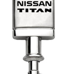 Nissan Titan Satin-Chrome Valet Key Fob - Silver