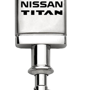 Nissan Titan Satin-Chrome Valet Key Fob - Silver