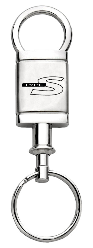 Acura Type-S Satin-Chrome Valet Key Fob - Silver