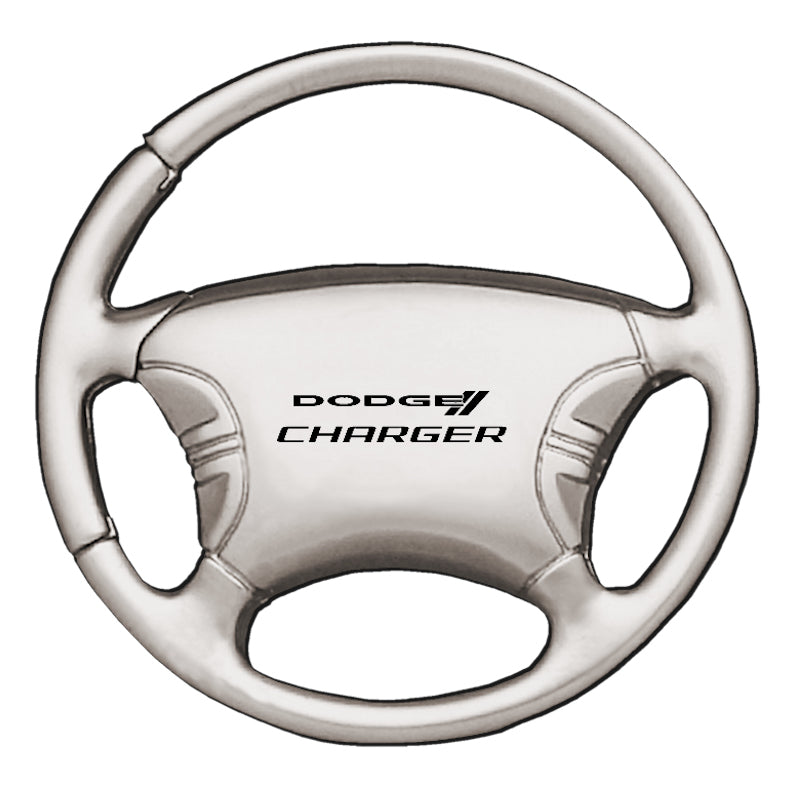 Dodge Charger Steering Wheel Key Fob - Silver