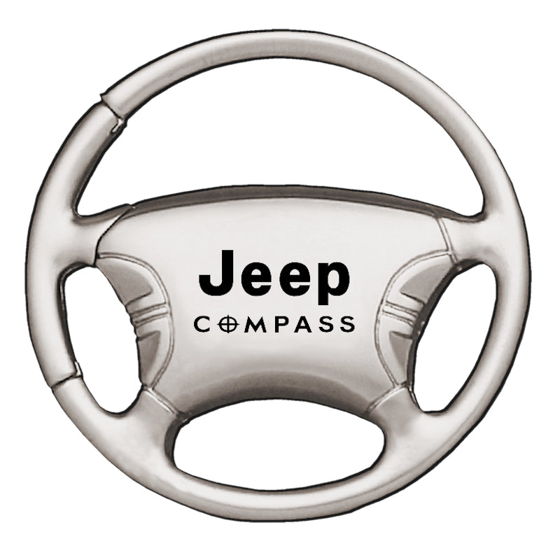 Jeep Compass Steering Wheel Key Fob - Silver