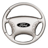 Ford Steering Wheel Key Fob - Silver