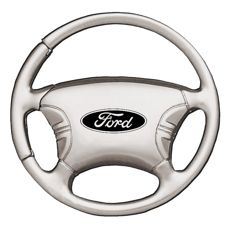 Ford Steering Wheel Key Fob - Silver