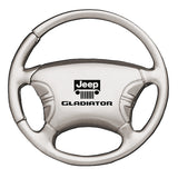 Jeep Gladiator Steering Wheel Key Fob - Silver