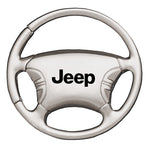 Jeep Steering Wheel Key Fob - Silver